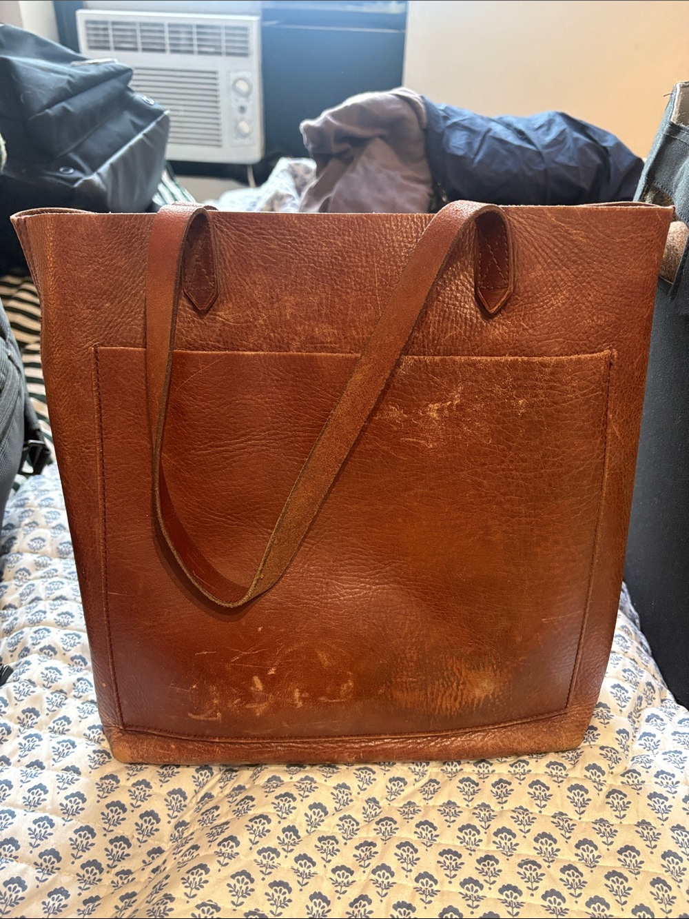 Madewell Leather Tote Bag - Brown
